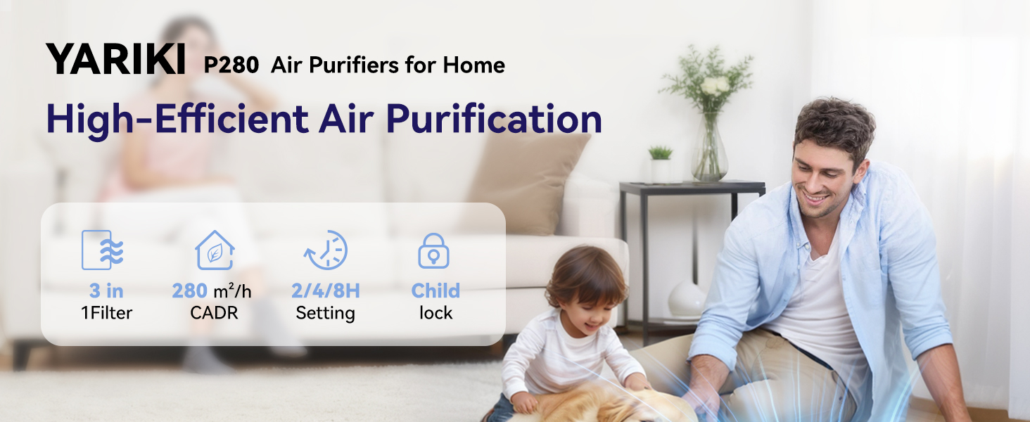 YARIKI air purifier three-layer filtration system - View 1